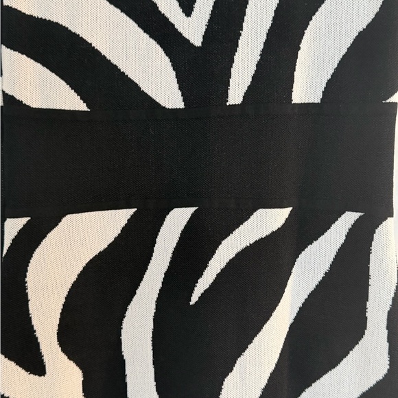 New York & Company Black and White Zebra Midi Dress - Picture 11 of 12